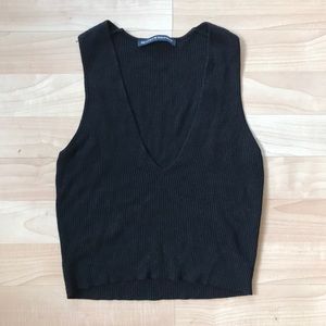 Black crop top from Brandy Melville